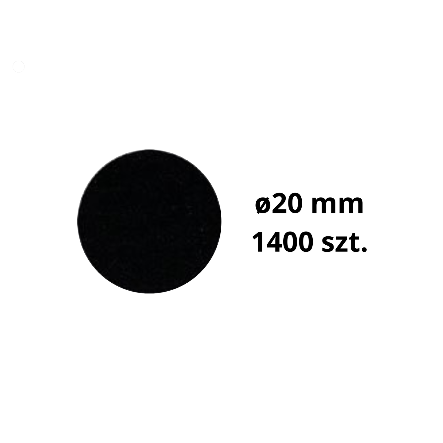 Zaślepki meblowe samoprzylepne 20 mm 1400 sztuk.