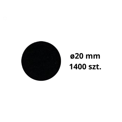 Zaślepki meblowe samoprzylepne 20 mm 1400 sztuk.