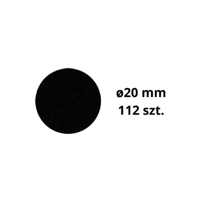 Zaślepki meblowe samoprzylepne 20 mm 112 sztuk.